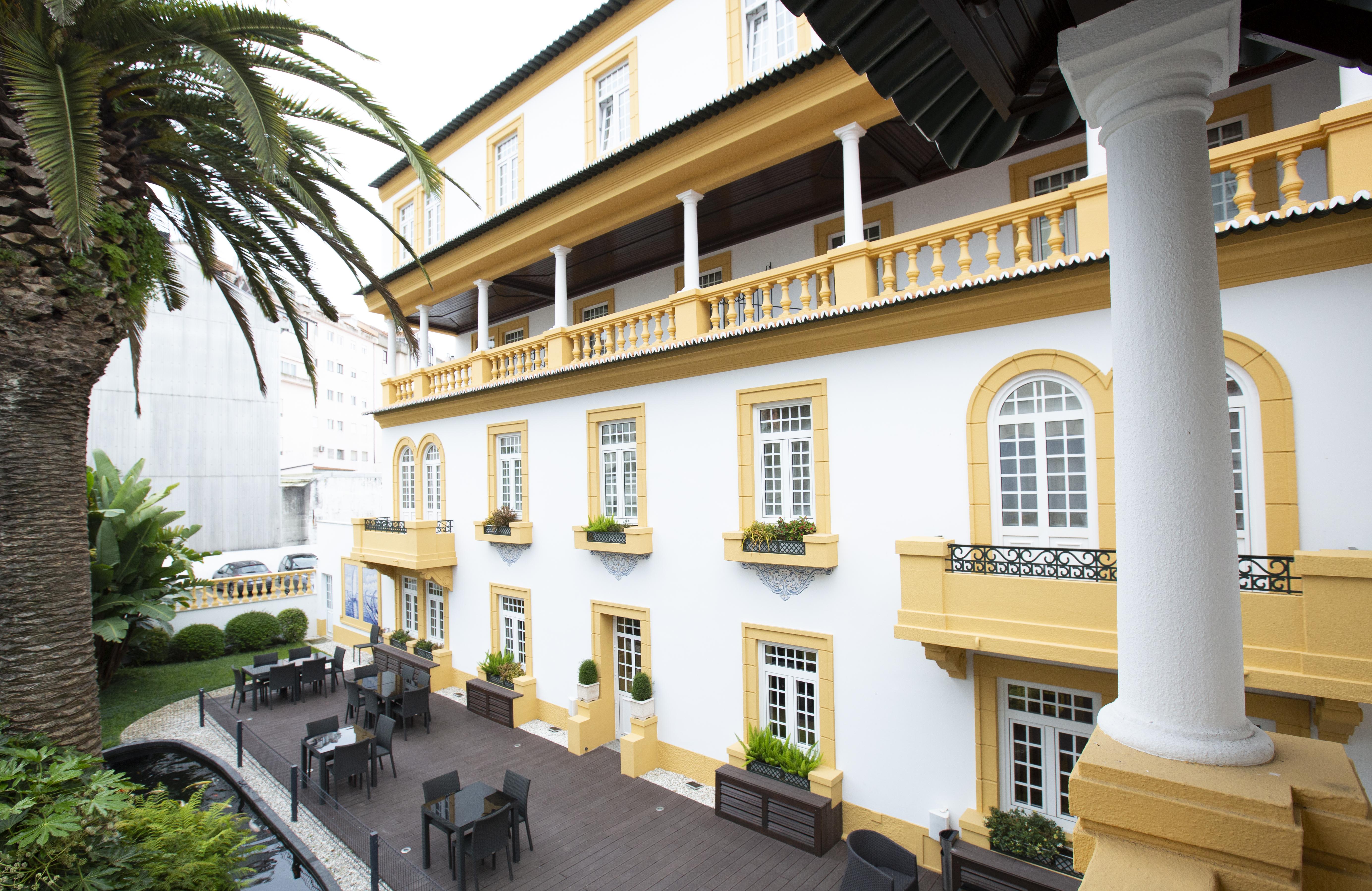 Veneza Hotel Aveiro Bagian luar foto